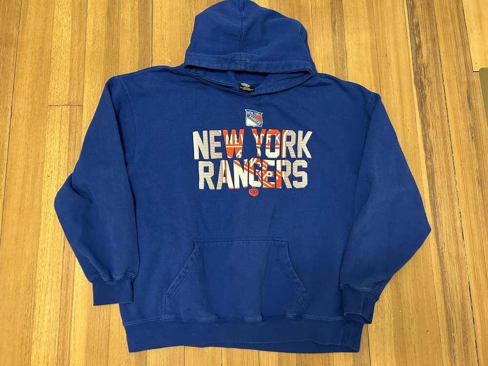 Old Time Sports New York Rangers Blue Pullover Hoodie XXL